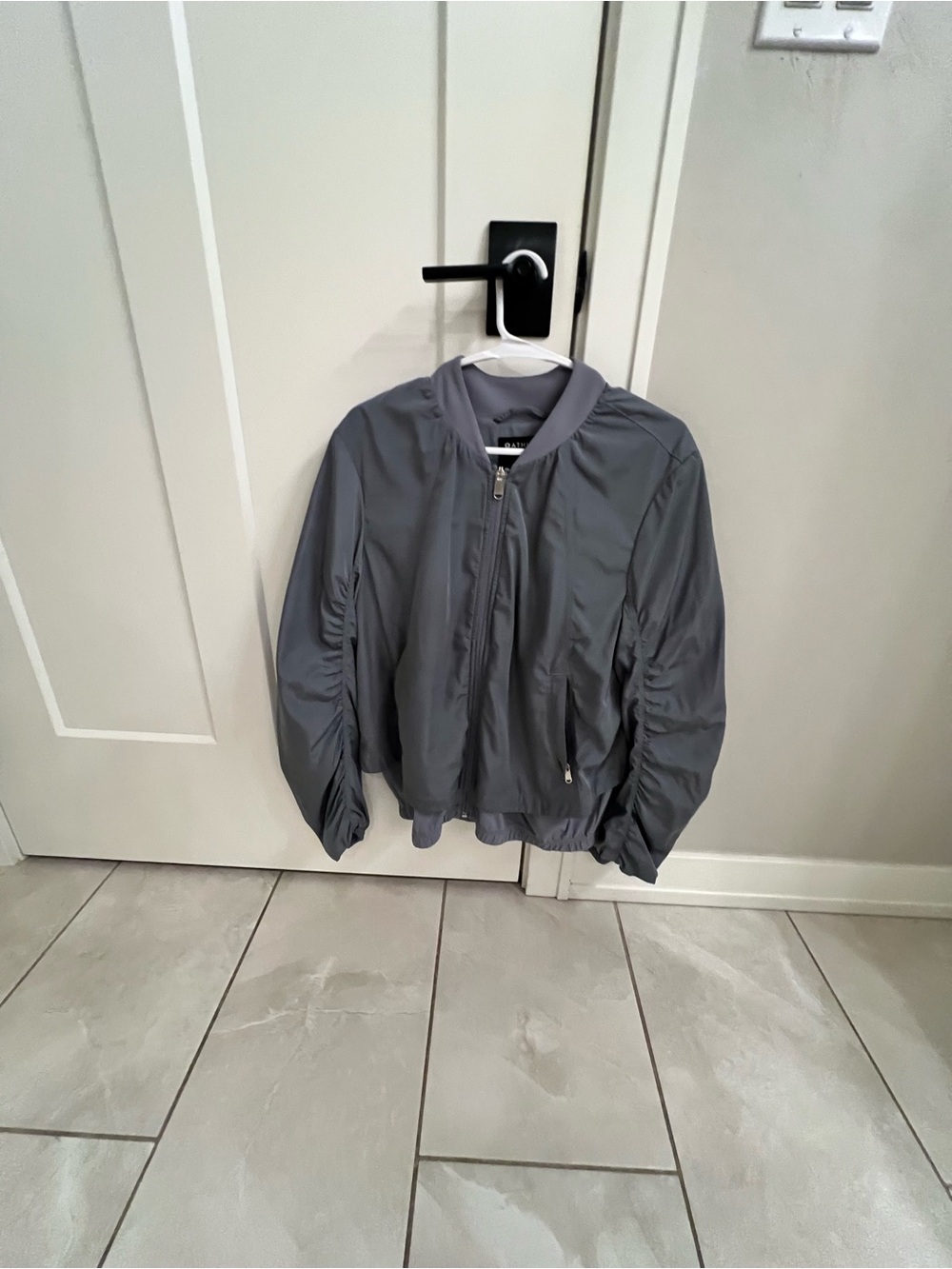 Athleta Slate Gray women’s Bomber Jacket